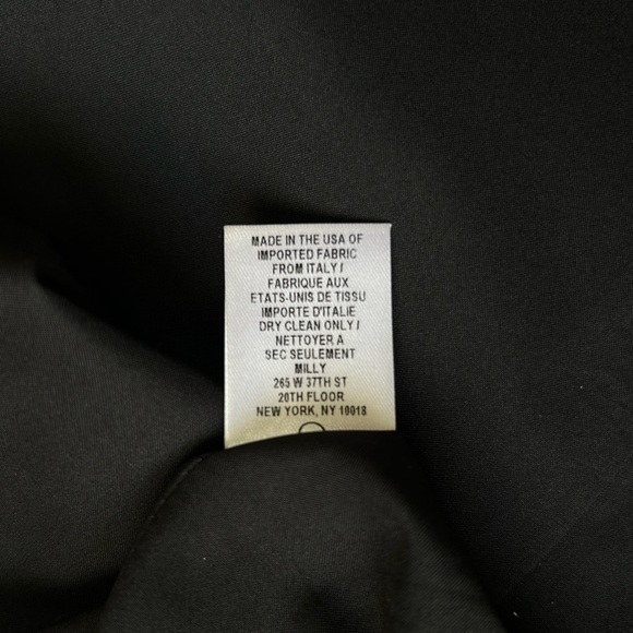 Milly Mesh Helix Colorblock Sheath Dress Black and White Two Tone Sheath Size 2 - Picture 9 of 10